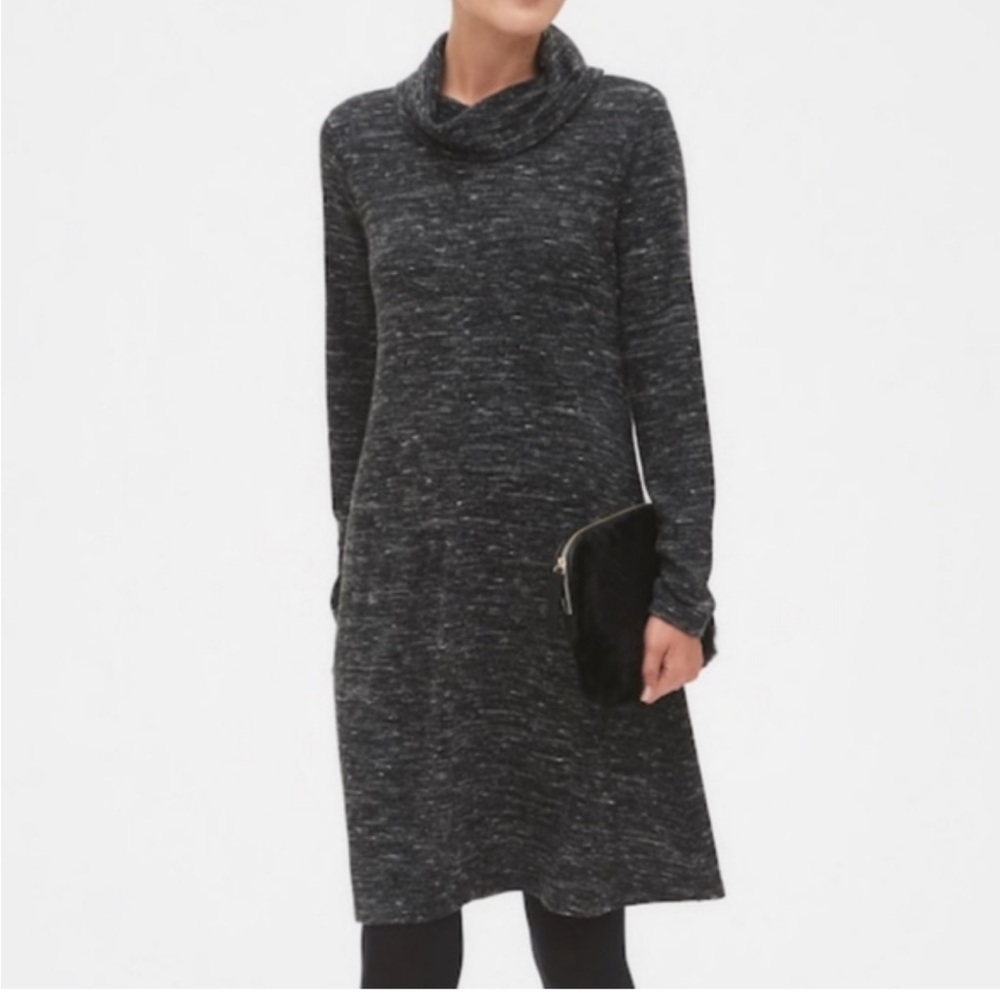 Banana Republic Factory Brown Cowl Neck Sweater Dress